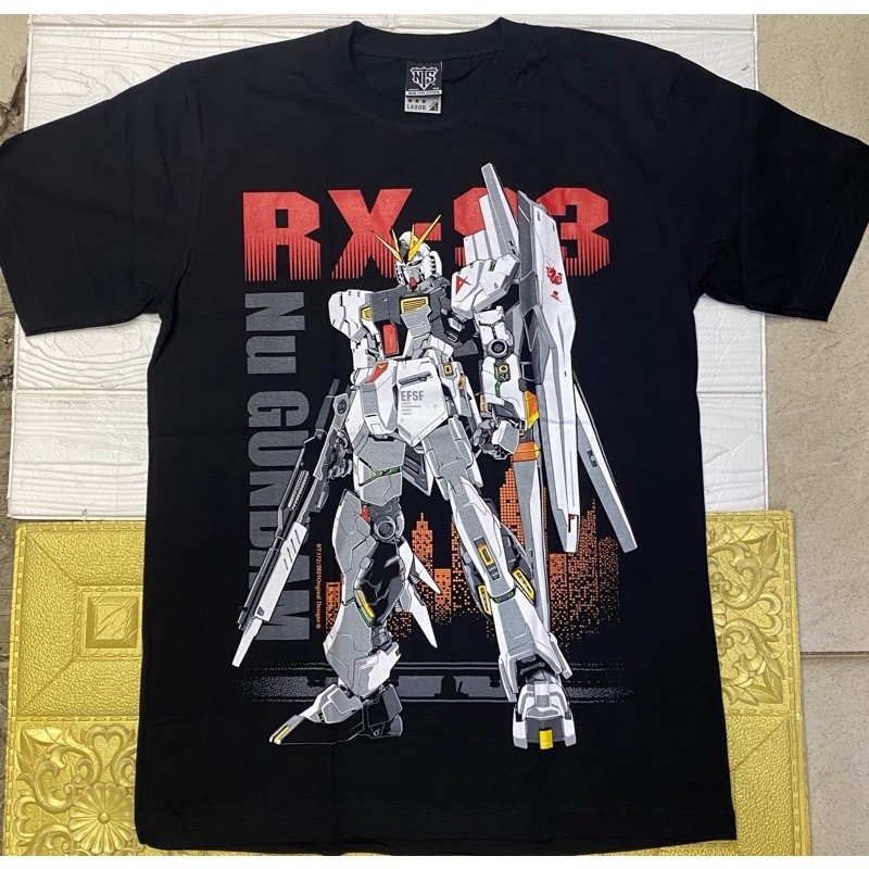 Gundam RX-93 Black T Shirt