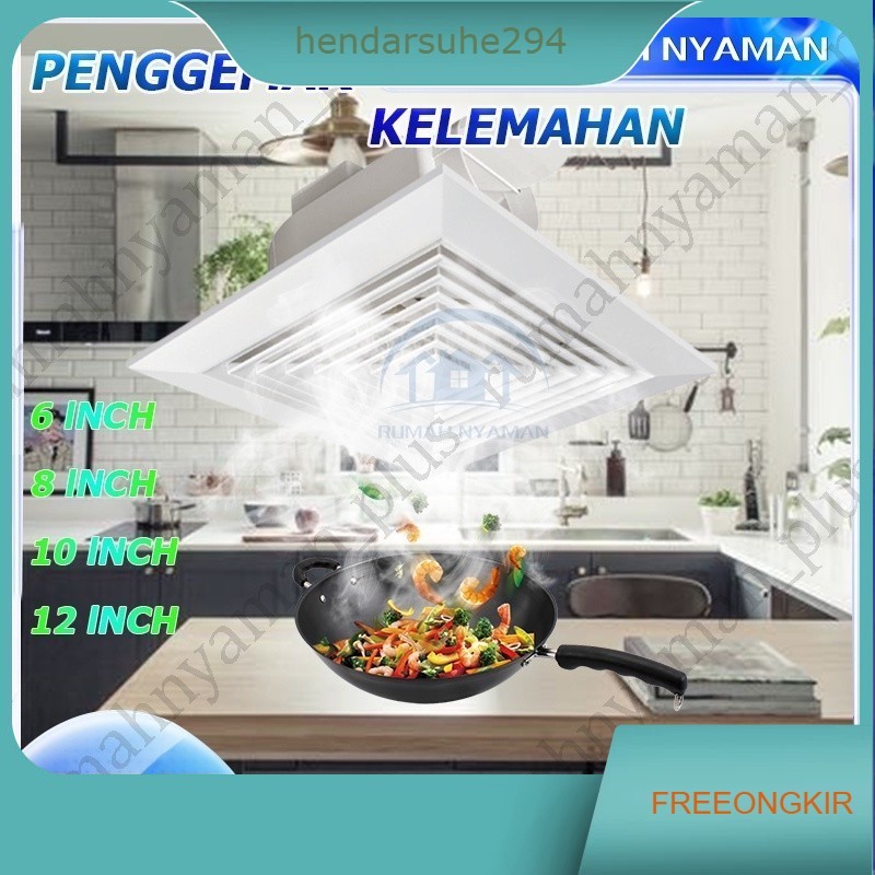 Exhaust Fan Dinding / Kipas Angin Hexos 8 Inch / 10 Inch / 12 Inch Exhaust Fan