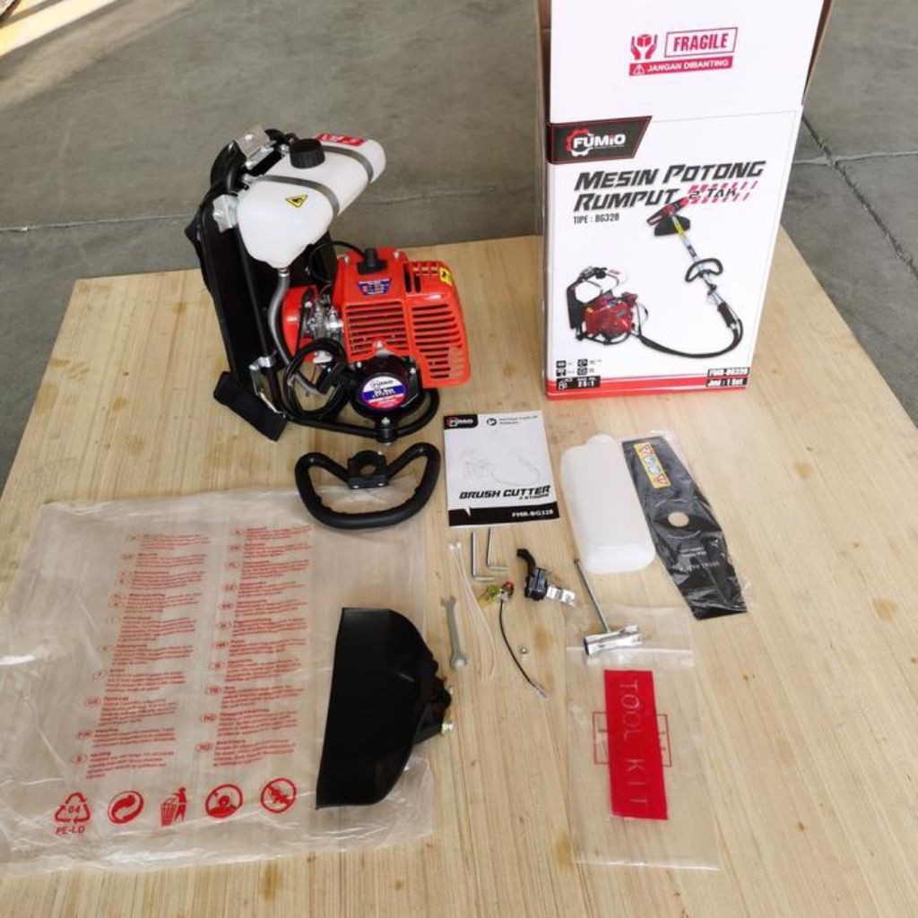 Brush Cutter 2 Tak Mesin Potong Rumput Gendong FUMIO BG-328 YX-35