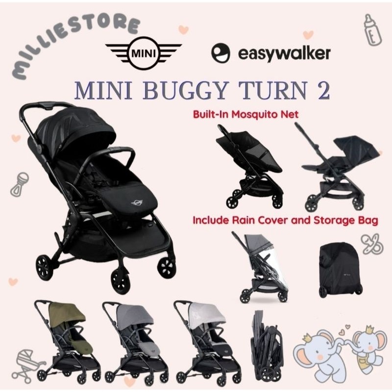EASYWALKER MINI BUGGY TURN 2 Autofold Stroller | Stroller Mini Buggy Turn 2