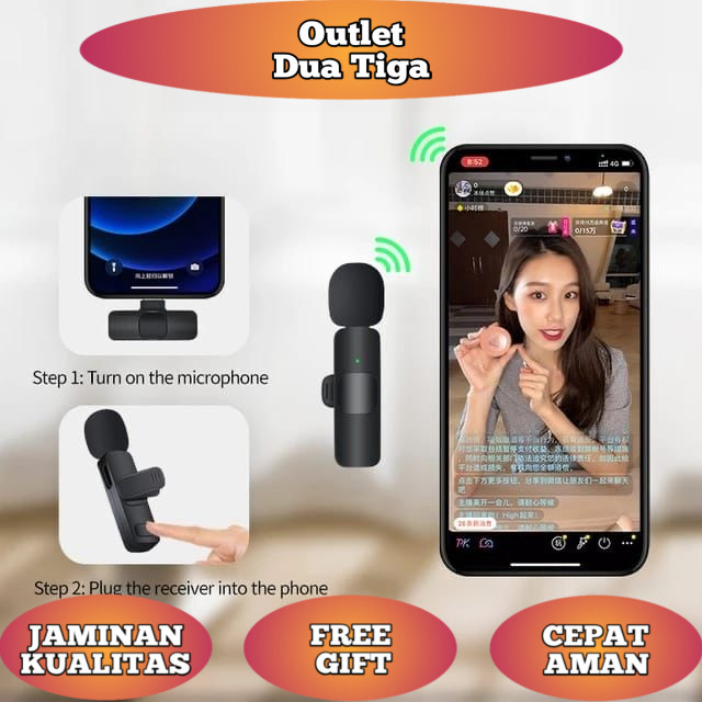K8 Microphone Mic Clip On Youtuber Wireless Usb/Mic Youtuber bluetooth