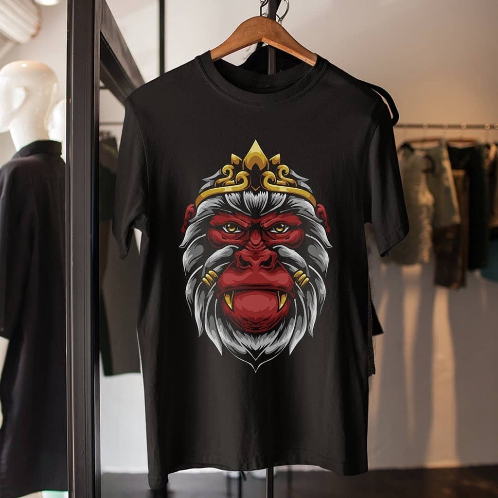 Kaos distro premium - Head king monkey