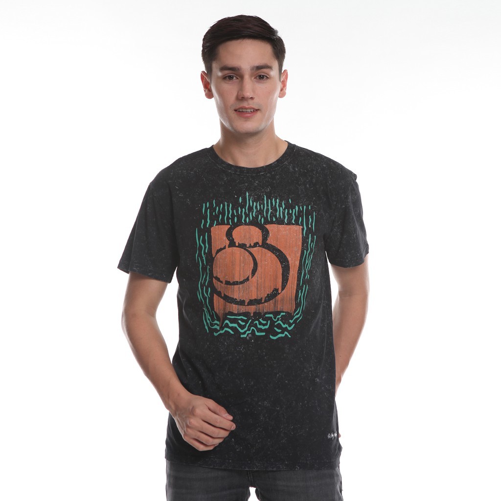 Juice Ematic Kaos Pria Lengan Pendek Hitam SINCE MSTS14606-BLK Planet Surf Kaos Pria Atasan Pria