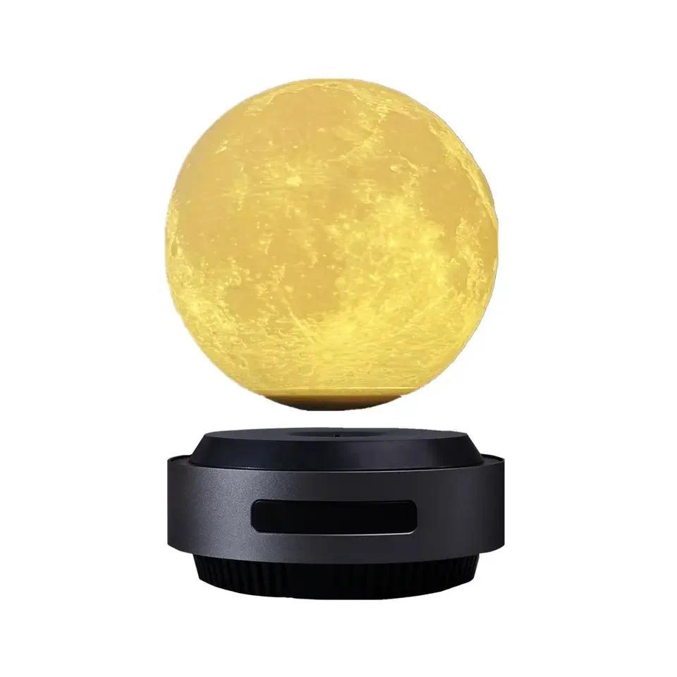 Auto Lift-Down Floating Moon Lamp for Home Decor Levitating Moon Light Magnetic Levitation Smart Nig
