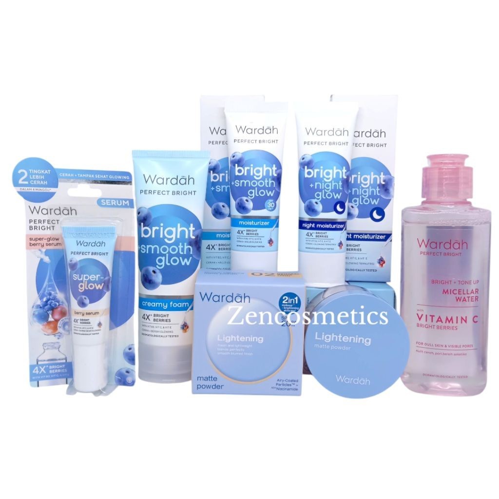 Paket Wardah Perfect Bright Smooth Glow/ Skincare Wardah Glowing Bisa Untuk Remaja