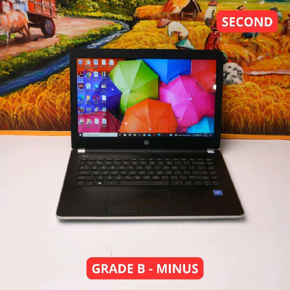 HP LAPTOP 14-BS0XX CELERON N3060 4 GB (14") GRADE B - MINUS LAPTOP SECOND ORIGINAL SINAR MUTIARA CEL