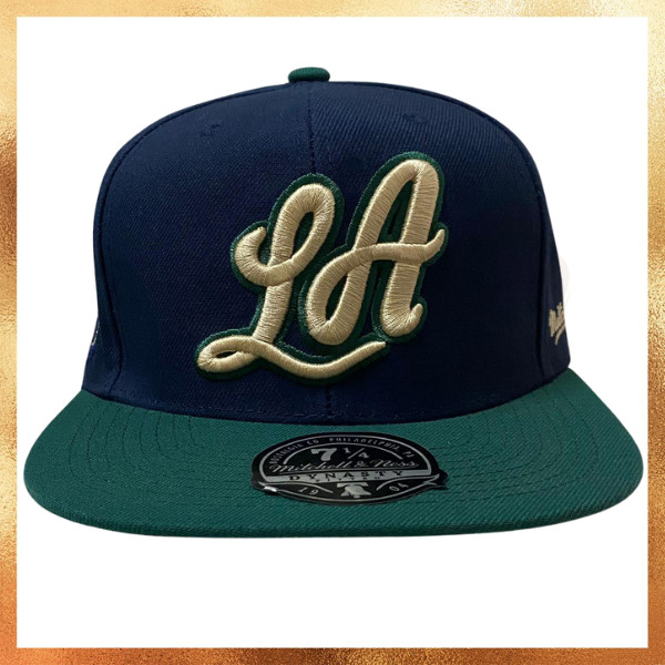 Topi Mitchell And Ness Los Angeles LA Lakers 25th Anniversary Patch Basketball Snapback Hat Original