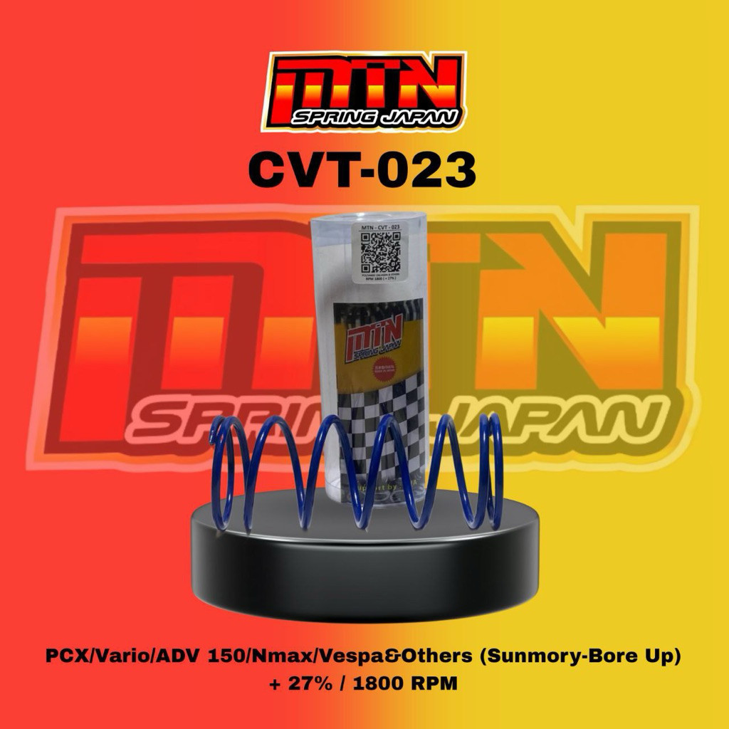 Per CVT 1800 Rpm PCX,ADV,Vario 150/160, Nmax,Vespa 1800 RPM Sunmory-Bore Up Original MTN Spring Japa