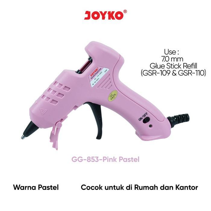 JOYKO Glue Gun Lem Tembak GG-853 20 Watt Pastel Color - Pink