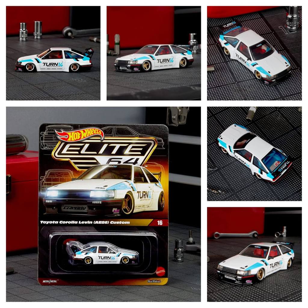 Hotwheels Hot Wheels Elite 64 Toyota Corolla Levin AE86 Custom