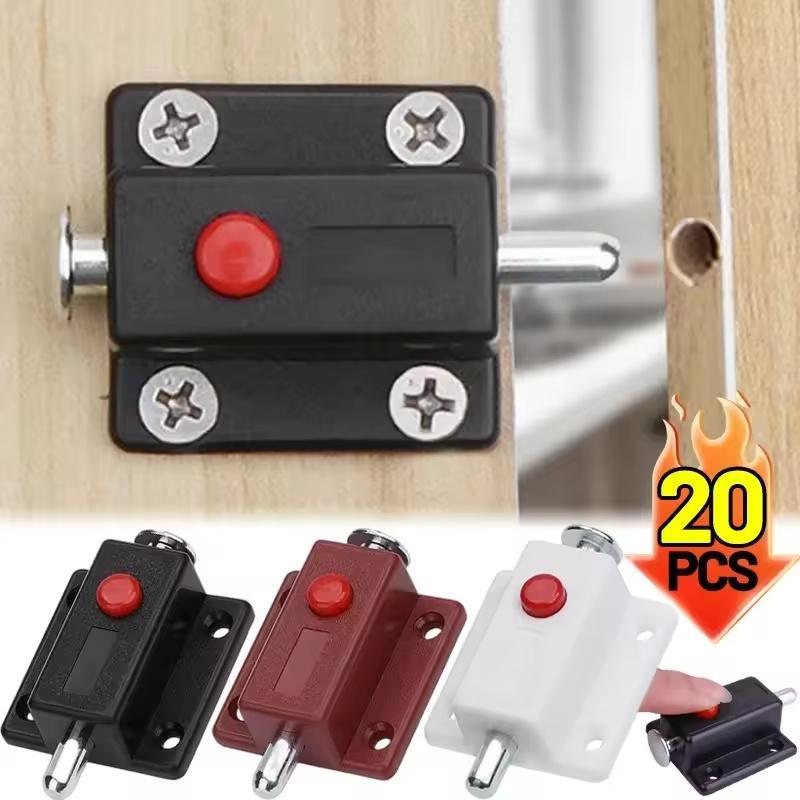 1/5/10/20PCS Baut Pegas Otomatis Kunci Kait Untuk Pintu Kabinet Kotak Lemari Geser Loker Baut Plasti
