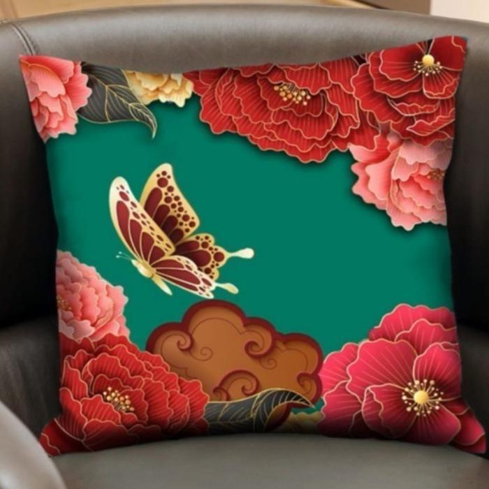 Sarung Bantal Sofa Imlek Oriental 40 X 40 Cm - RV 33