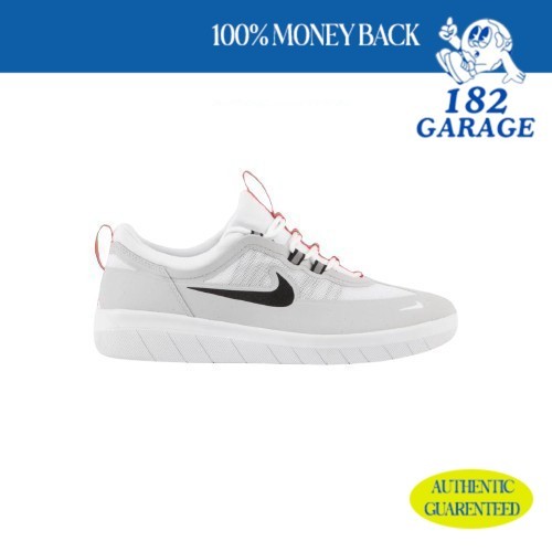 Sepatu  SB Nyjah Free 2 Neutral Grey White Red Black