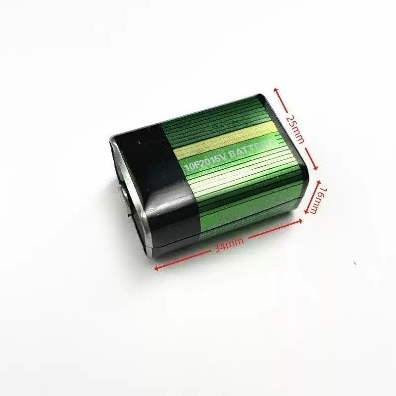 New 10F20 15V Stacked Square Battery for Multimeter, Moisture Meter, trument Battery High quality Ba