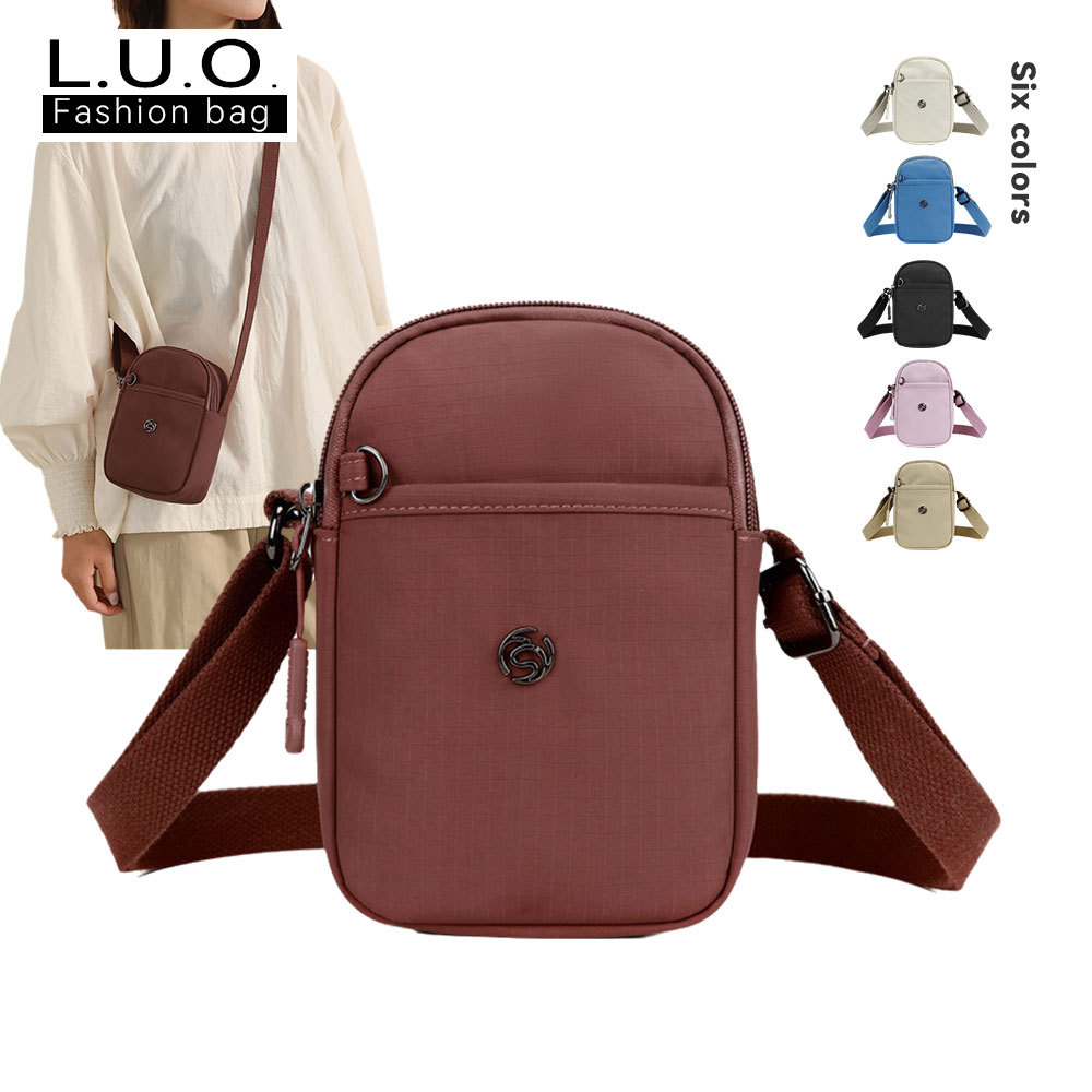 Tas Selempang Mini Wanita Ringan Tas HP Musim Panas Model Kotak Kecil Santai & Stylish