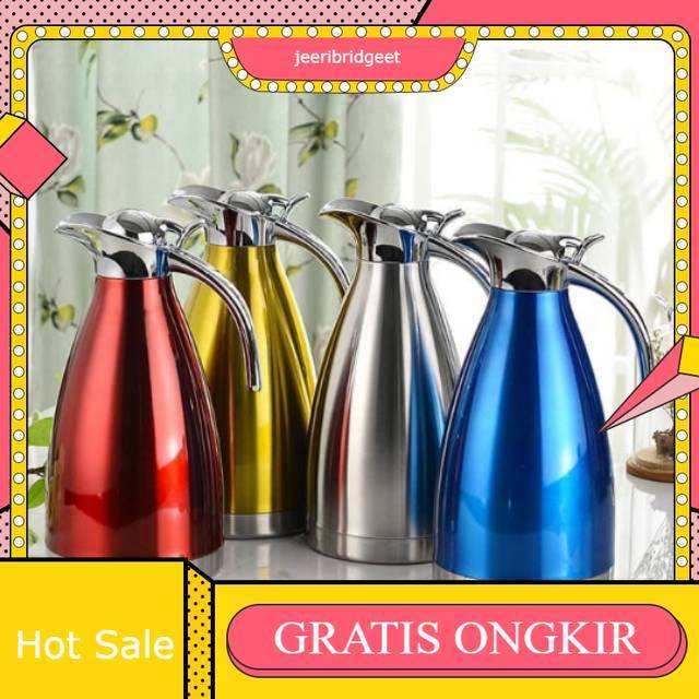 Coffe pot stainless 2liter / termos stainless 2liter / teko stainless 2liter / water jug coffee 2ltr