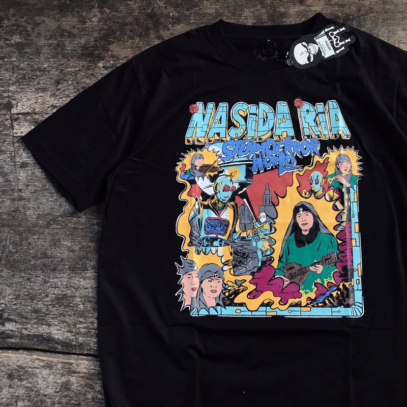 STUPID ERROR X NASIDA RIA TAHUN 2000 TSHIRT BLACK