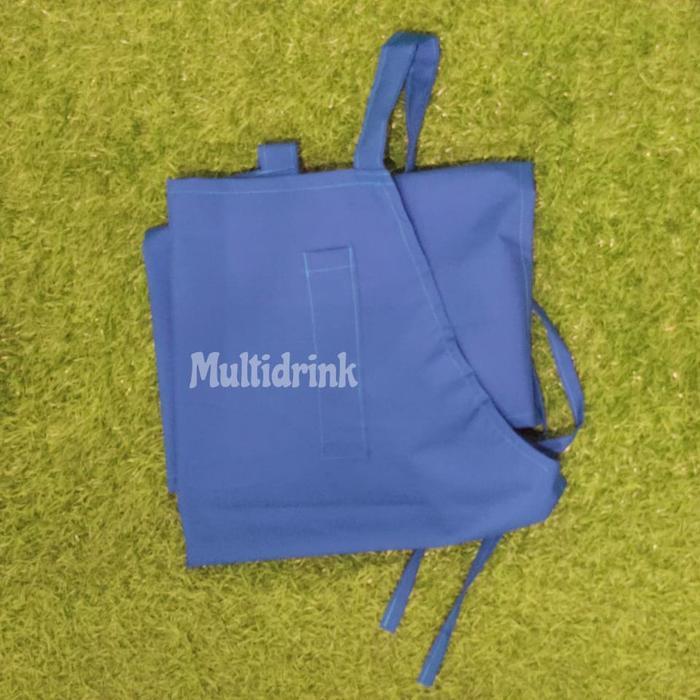 apron masak / celemek dapur / apron waterproof premium/ apron anti air - Biru