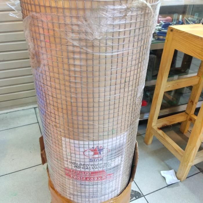 Kawat Loket Galvanis 12 x 12mm tebal 1.2mm lebar 90cm wiremesh Rollan