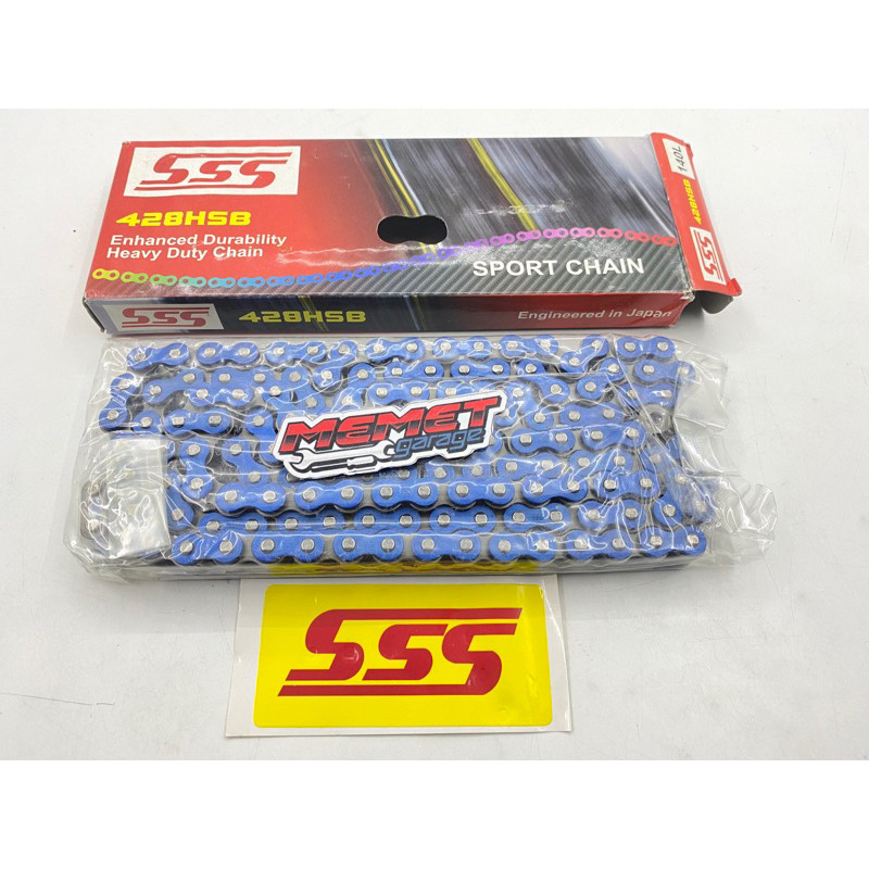 RANTAI SSS 428 140L HSB WARNA BIRU