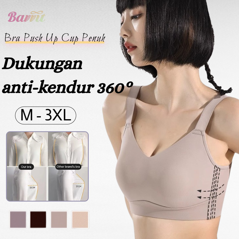 [BH PAYUDARA BESAR TERLIHAT KECIL] Thin Bunny Ears Adjustable Bra - Wireless Push-Up Bra - Bra Yang 