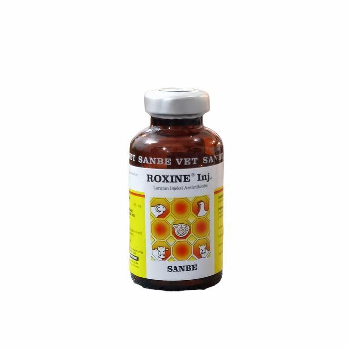 Roxine Inj 20 ML - Antibiotik Enrofloxacine Untuk Hewan