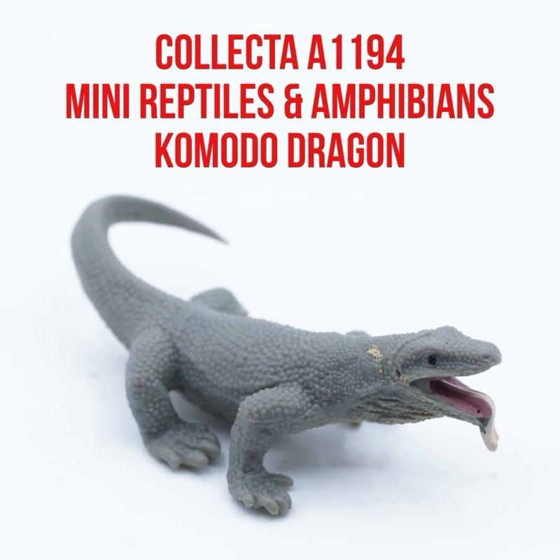 Collecta A1194 Mini Reptiles & Amphibians | Komodo Dragon Biawak Komodo Varanus Komodoensis | Size U