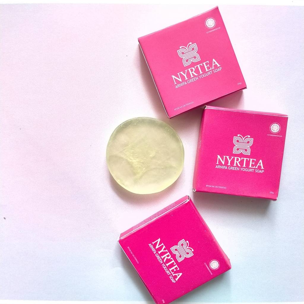 NYRTEA Soap Sabun Muka Glowing 20g Green Yogurt Multifungsi Original BPOM MENCERAHKAN  SUPLEMEN KING