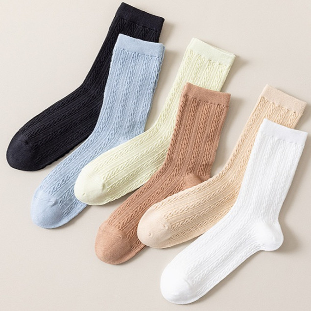 Kaos Kaki 6997 Kaos Kaki Panjang Wanita Dewasa Embos Renda Kaos Kaki Wanita Korean Style HC