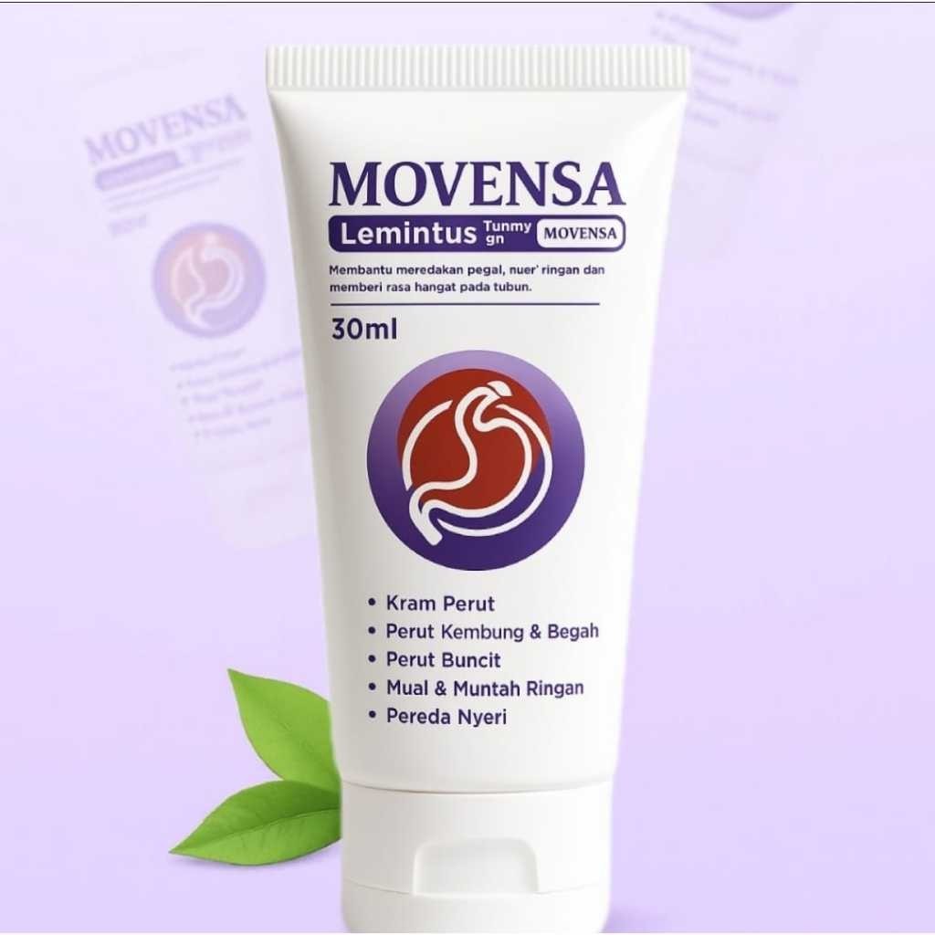 Movensa Herbal Soothing Gel Cream Original Krim Aman Atasi Nyeri Perut dan Gangguan Lambung
