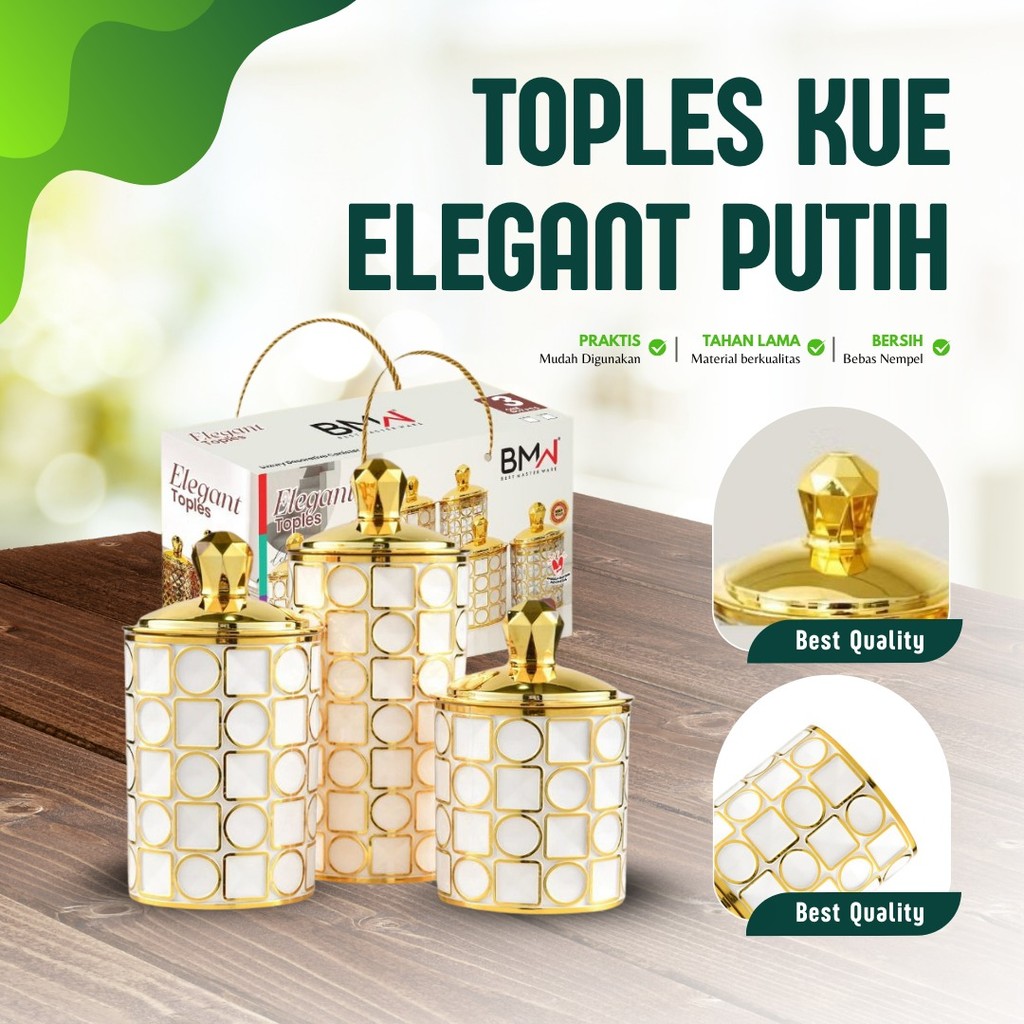 Toples Turki Akrilik Gold Set 3pcs