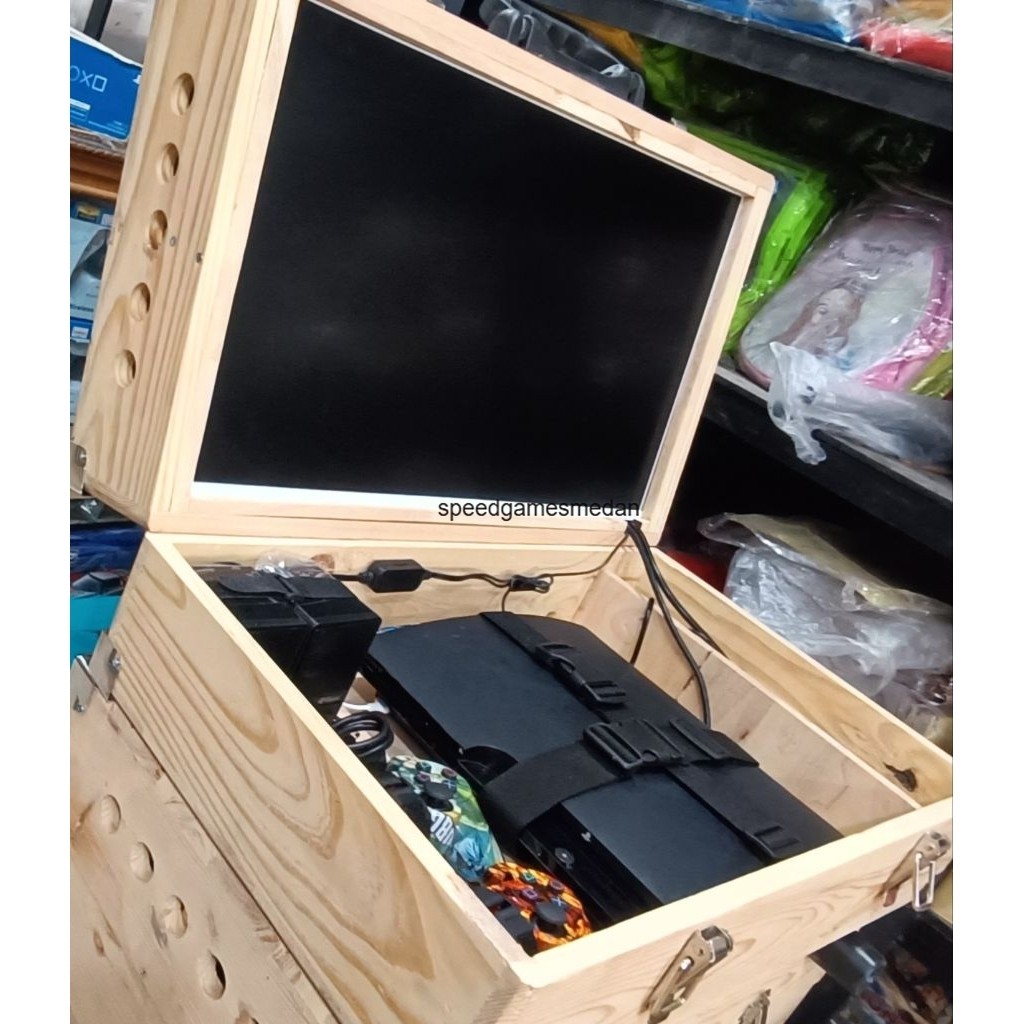 Playbox ps box playstation ps3 ps4 kotak kayu jati
