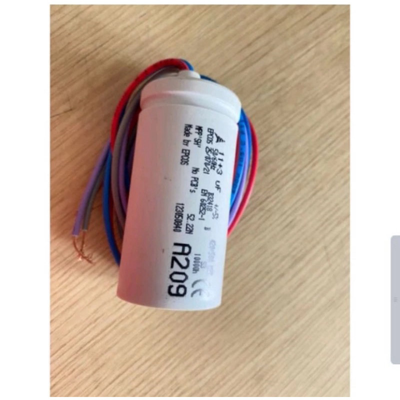 Capasitor mesin cuci sharp 2 tabung original 11 + 3 Uf Epcos/Sofo A209/A253