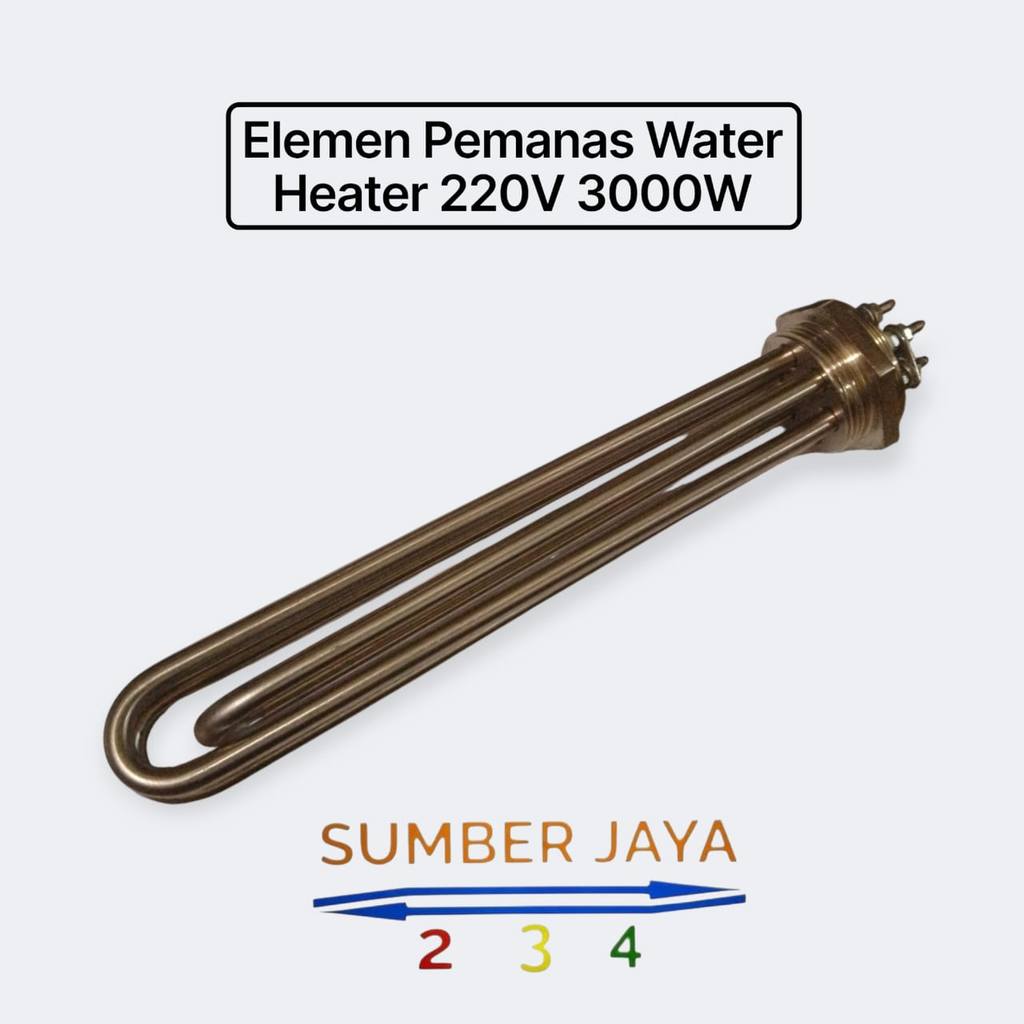 Elemen / Pemanas Water Heater 3 Pipa U 220V 3000W Element Pemanas