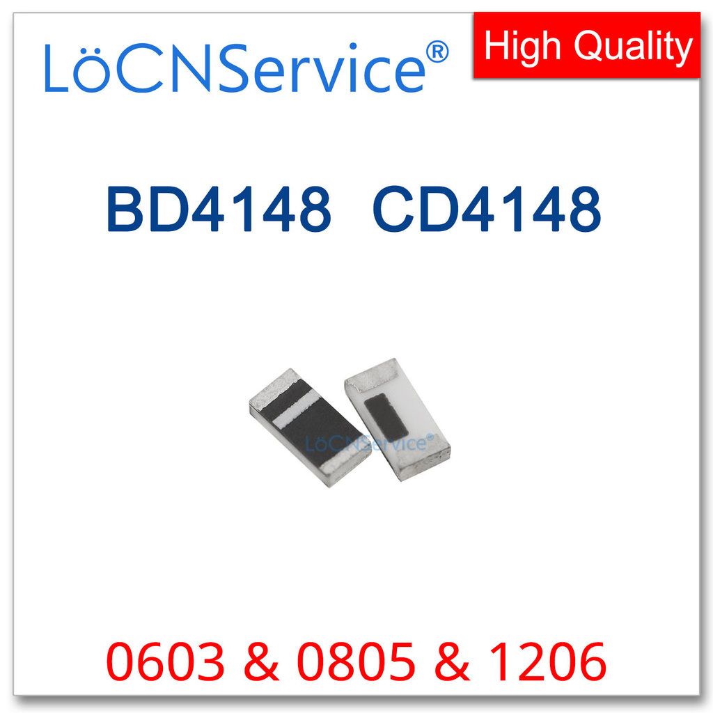 LoCNService 5000PCS BD4148 CD4148 0603 0805 1206 BD4148WP CD4148WSP CD4148WTP 02A 200mA 100V Switch 