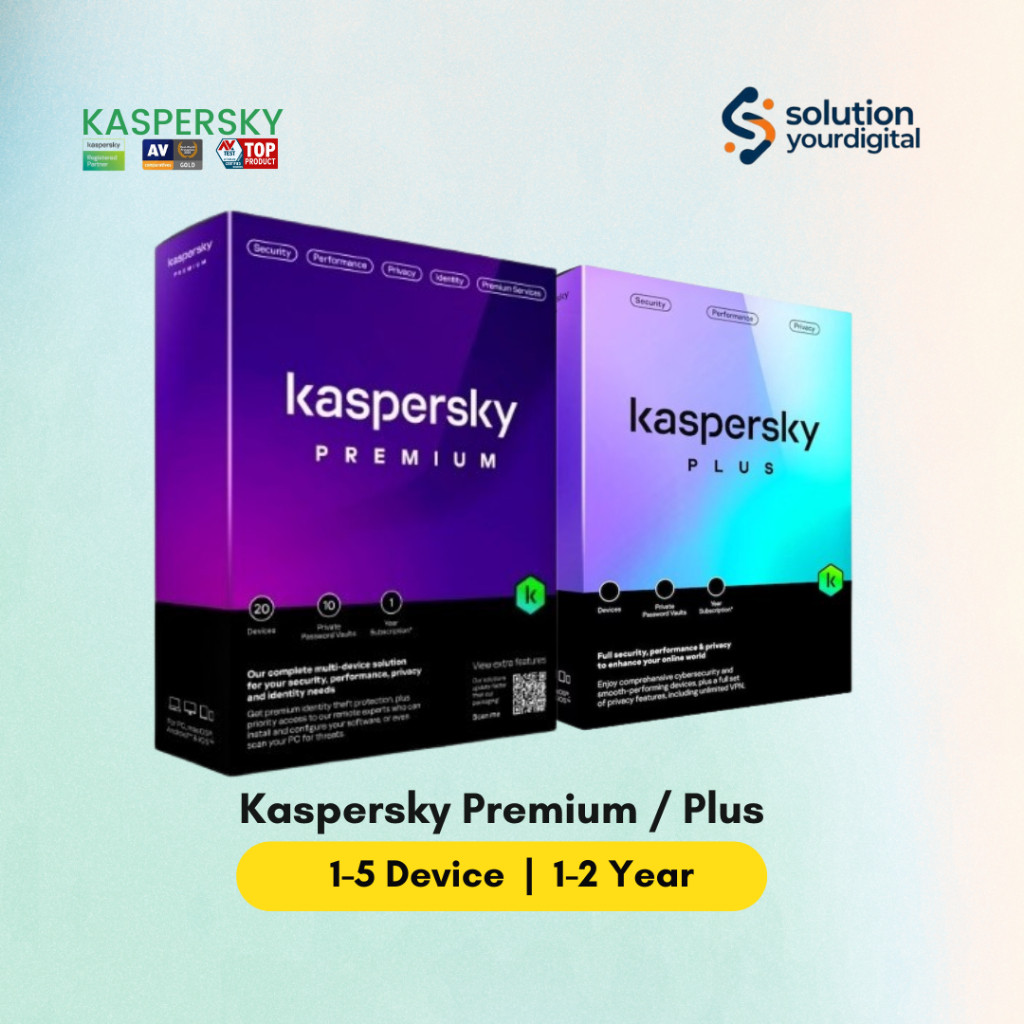 PROMO Antivirus Kaspersky Premium / Kaspersky Plus Original Termurah