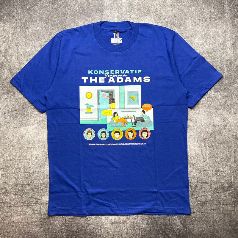 Tshirt THE ADAMS - KONSERVATIF BLUE Official Merchandise