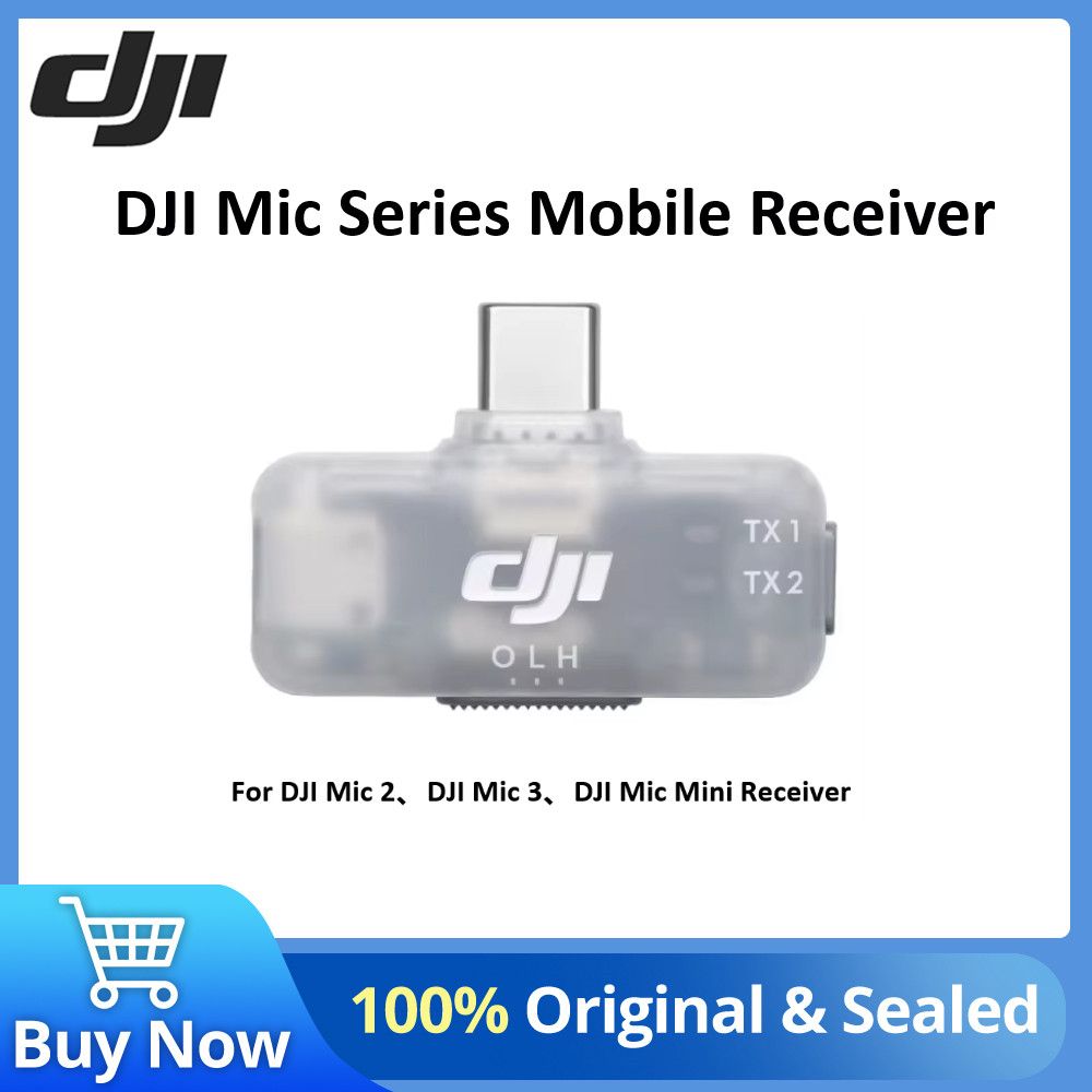 DJI Mic Series Mobile Receiver The Mobile Receiver of the DJI Mic Series for DJI Mic 2 DJI Mic 3 and