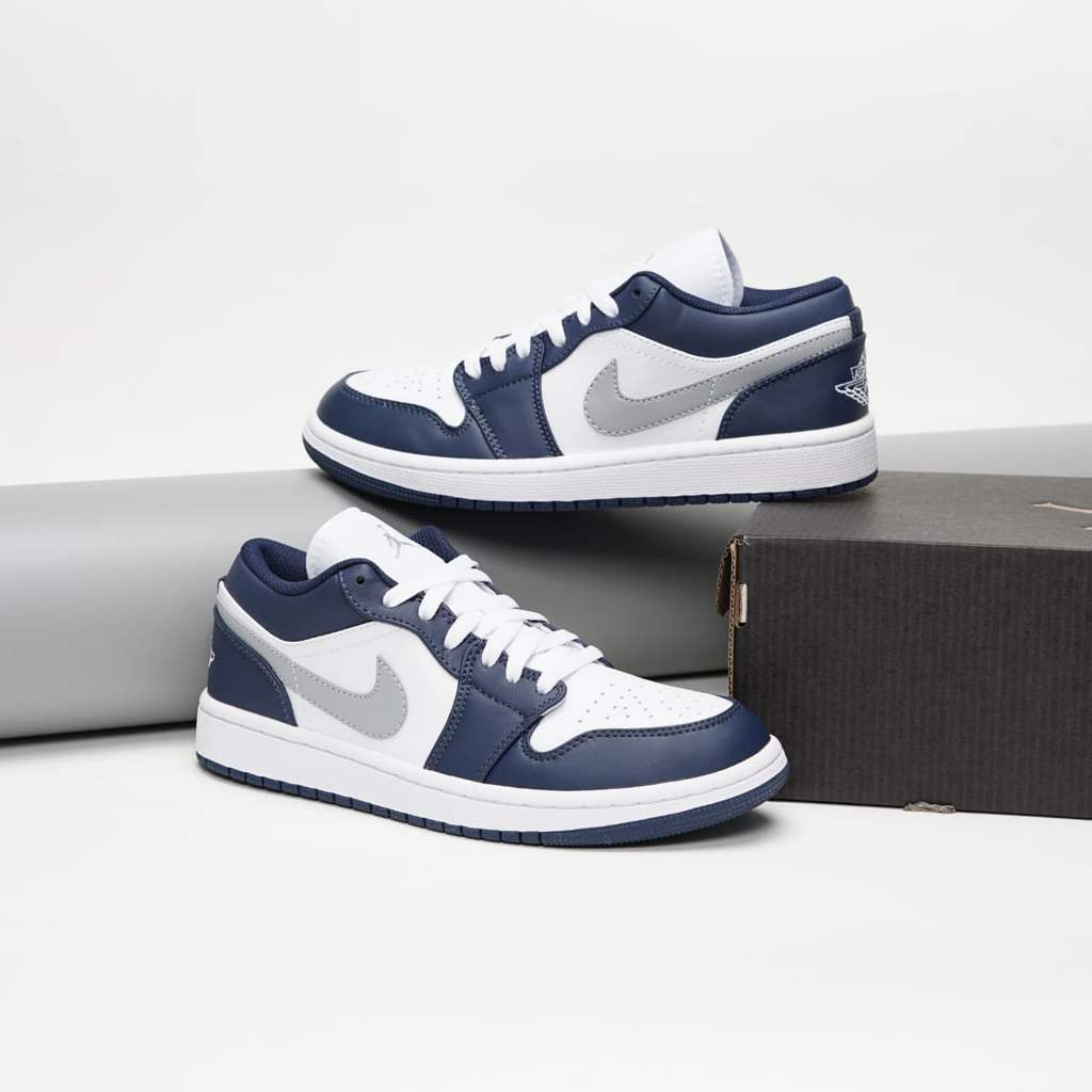 Nike Air Jordan 1 Low Wolf Grey Midnight