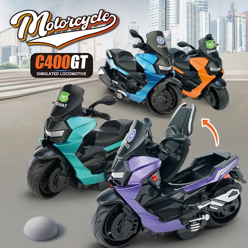 Motor Mainan Anak Inersia Toy Vehicle Bisa Jalan Sendiri Tahan Bantin 11 Warna Models&Diecast Mainan