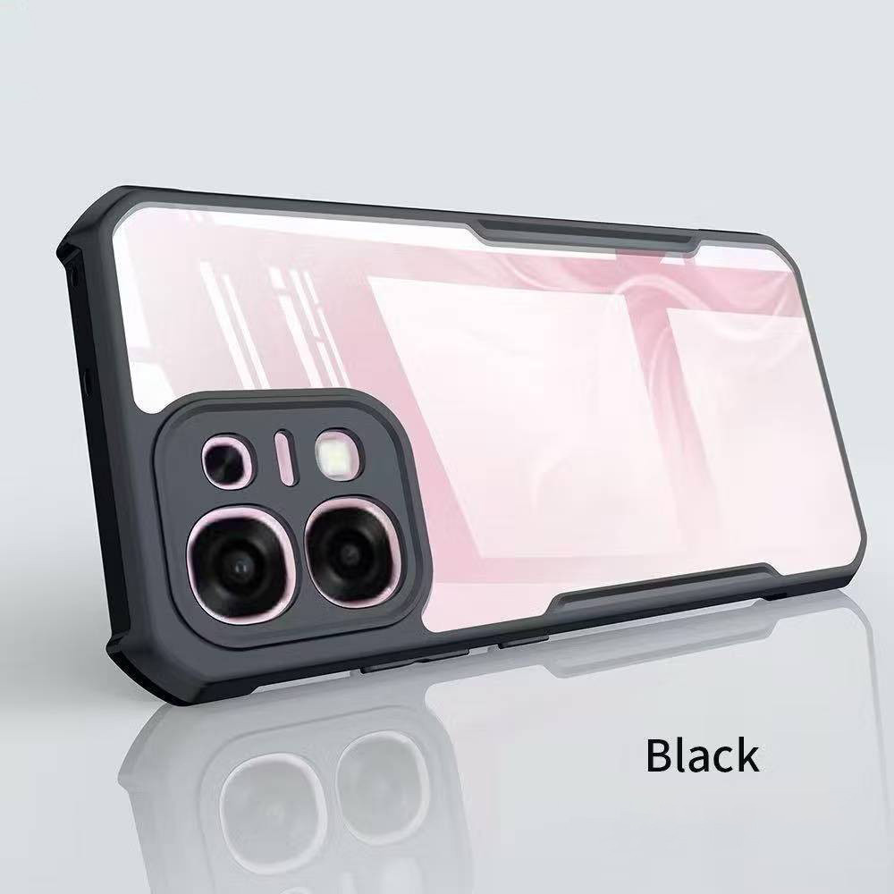 Soft Case Fusion Armor Shockproof Black Xundd Slim Transparant Beetle Series Kompatibel Untuk Oppo A