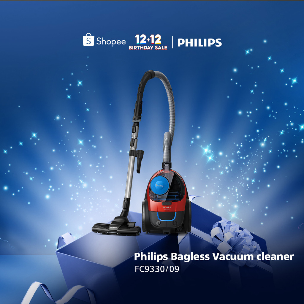 PHILIPS Bagless Vacuum Cleaner - FC9330 [Powercyclone 5/Daya Jangkau 9m/Nozel Triactive/Filter Alerg