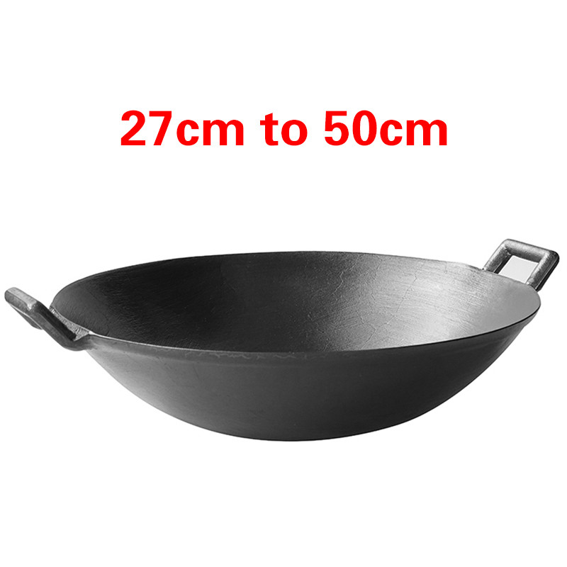 Free Shing Cast Iron Wok Cooking Pot No Coating Noo-Stivk Classical Camping Outdoor Use cast iron po