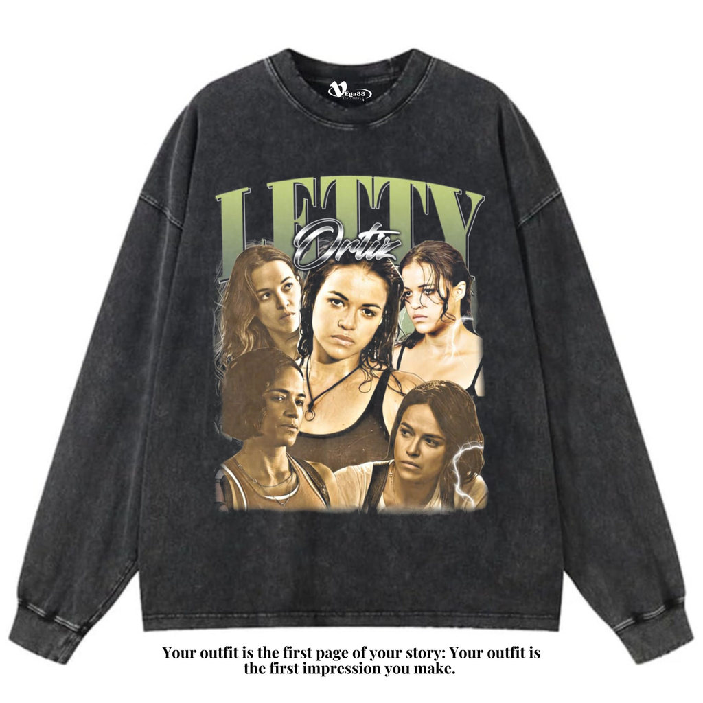 VEGA88 *letty ortiz* Kaos oversize longsleeve | t-shirt oversized | kaos washed | washing | vintage 