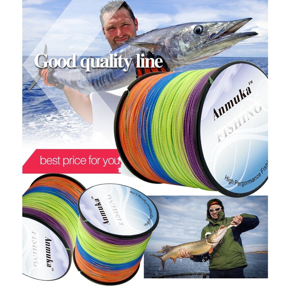 COD Anmuka 300m 4 Strand Dyneema Kepang Multifilamen Senar Pancing PE Alat Pancing Lainnya Di Indoni
