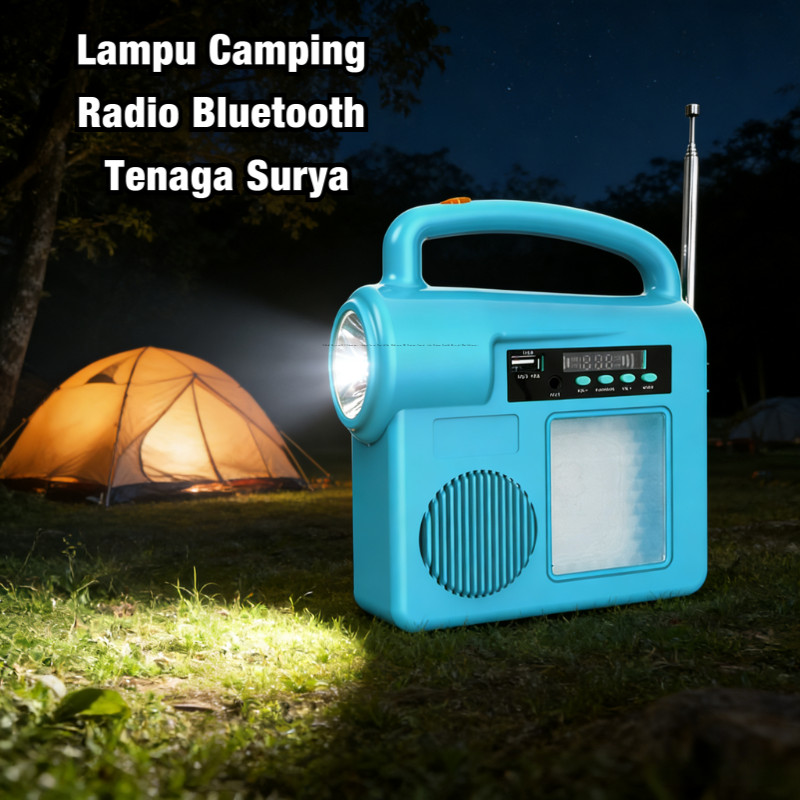 Paket Survival & Camping: Lampu Surya Portable, Charger HP Tenaga Surya, dan Lampu Tenda Darurat Mul