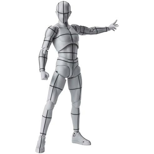 Kosik SHF Figuarts Body Kun -Wireframe- Sports Edition Figure (Gray Color Ver.) (Wireframe)