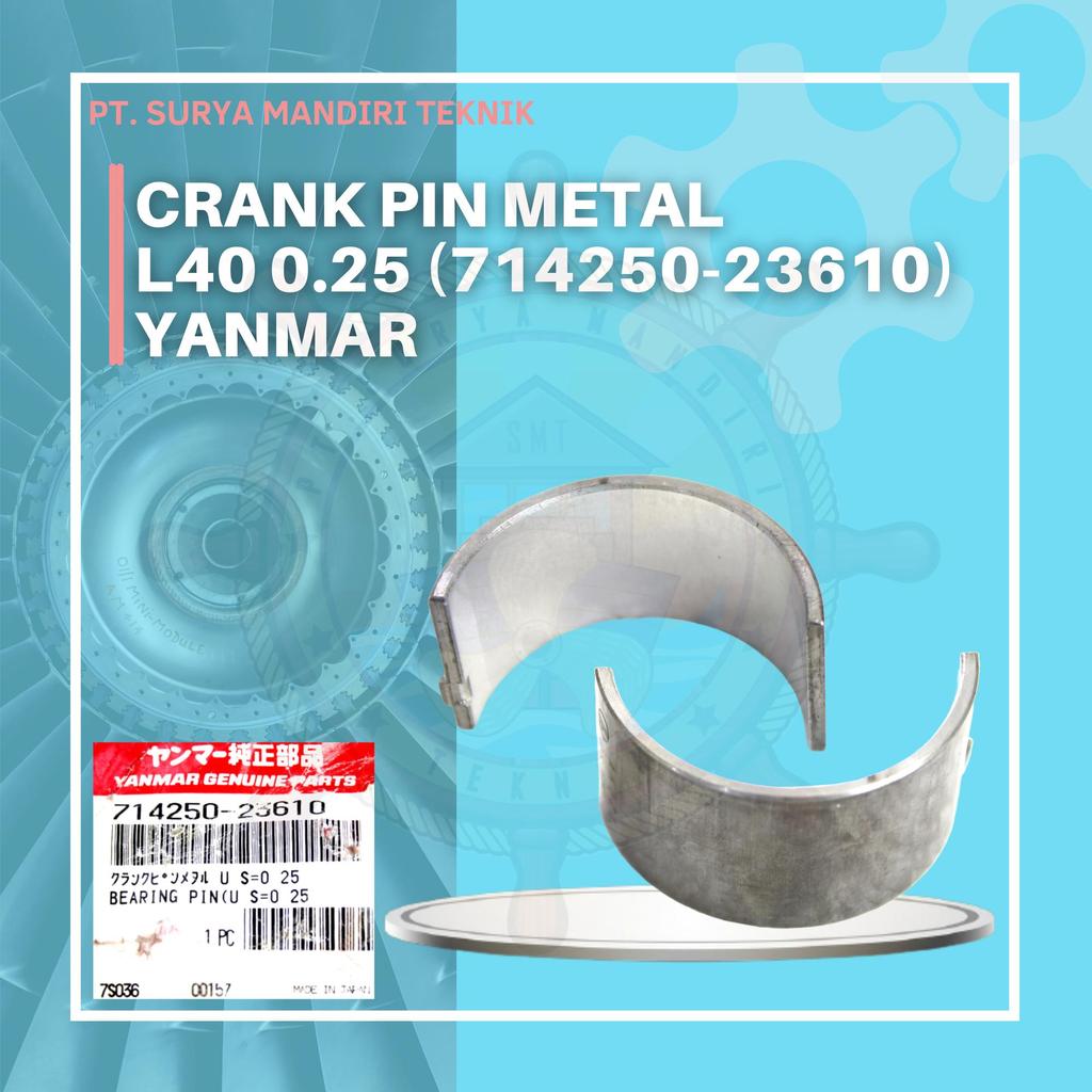 CRANK PIN METAL 0.25 L40 714250-23610 YANMAR ASLI GENUINE