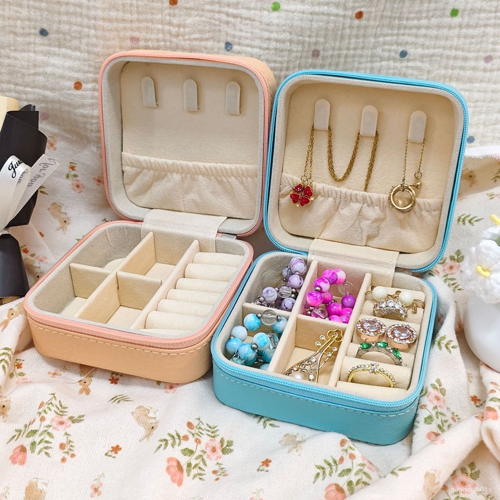 Nordic Fresh Style Compact Portable Jewelry Storage Box Gold Ring Necklace Box Pearl Pendant Packagi