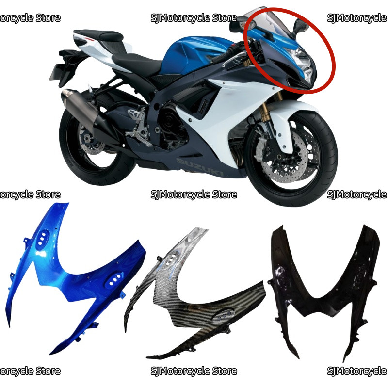 Motorcycle Accessories Front Upper Fairing Headlight Cowl Nose Fit For Suzuki GSX-R600 GSX-R750 GSXR